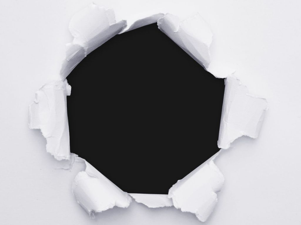 Hier sollte ein Loch sein.